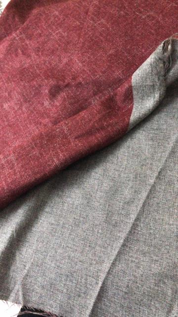 Red Cashmere Like Twill Lining