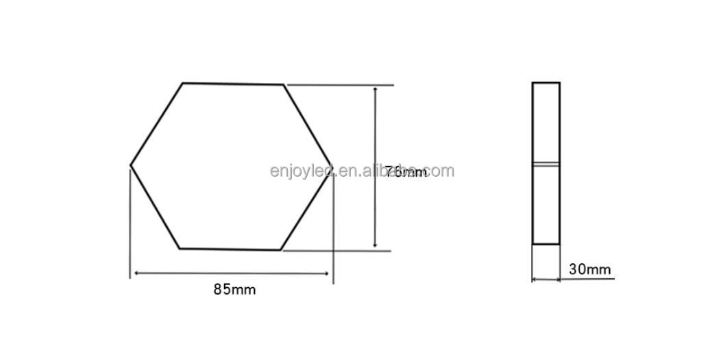 Rebow drop shipping stock wall mounted magnetic honeycomb quantum white touch DIY led night hexagonal lights