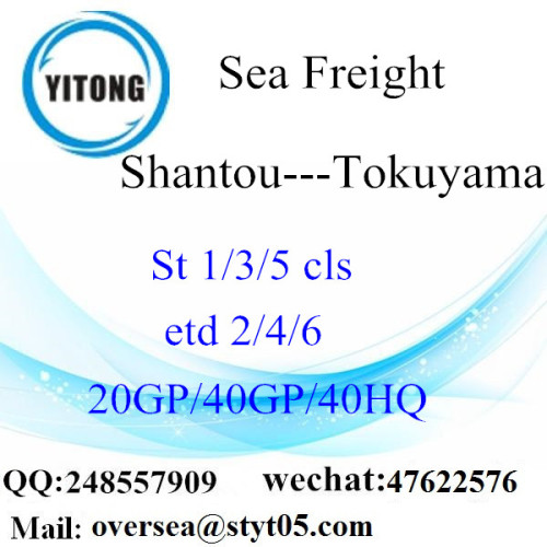 Shantou Port Sea Freight Shipping Para Tokuyama