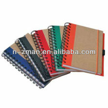 Notebook,Spiral Notebook,Spiral Paper Notebook with elastic band and pen hole