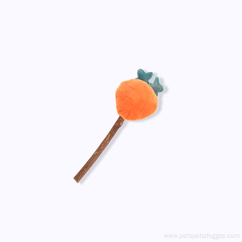 Plush lollipop with built-in bells plush cat toy