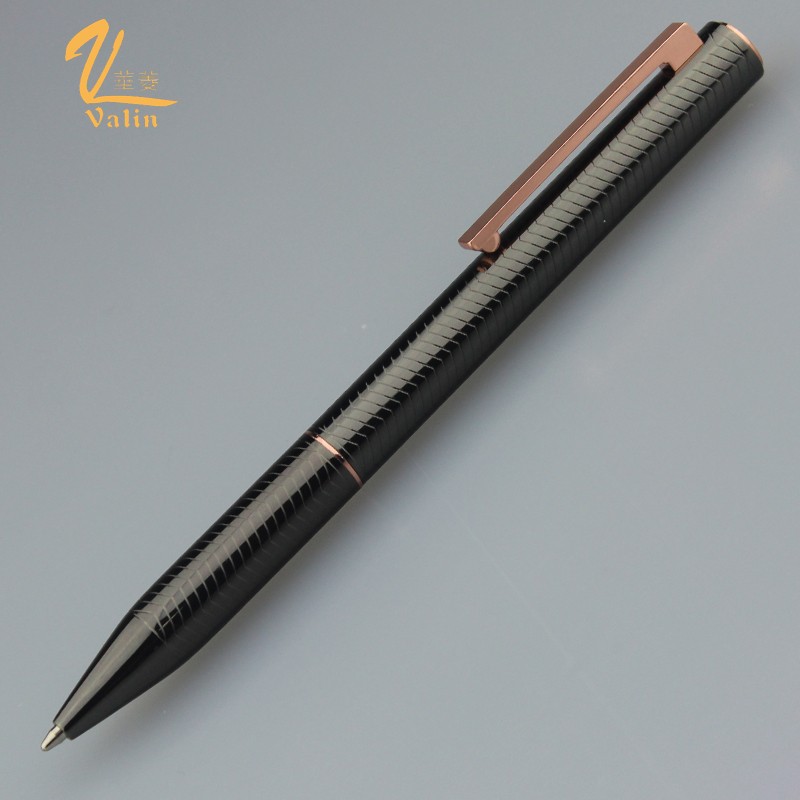 Embossed Logo Classic Bronze Metal Pen Roller Pen For Business Gifts Promotional Fountain Pen With Logo