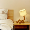 Đèn bàn gỗ phòng ngủ LEDER