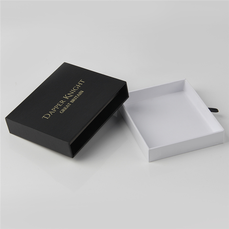 검은 색 사각형 골판지 T 셔츠 포장 서랍 상자 Black Square Cardboard T Shirt Packaging Drawer Box