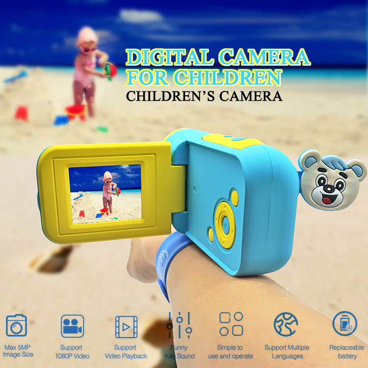 2021 New Arrival Kids Birthday Gift 720P Children Kid Camera Digital Video Camera Mini Camera
