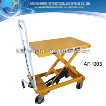 250kg single shear type flatform hydraulic lifting table cart