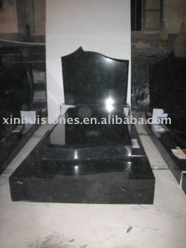 Black Tombstone and Monument