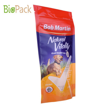 Popular Eco-friendly material Stand Up Pouch For Animal Feeds With Zipper And Custom Priniting