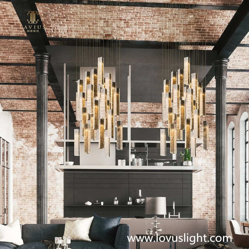 Classic wild custom crystal chandelier decorative chandelier hotel hall famous villa large chandelier