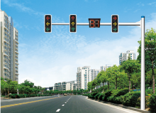 Octagonal cantilever signal pole