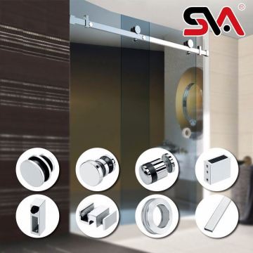 Factory wholesale half glass shower doors