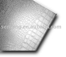 Decorative panel hot press moulding