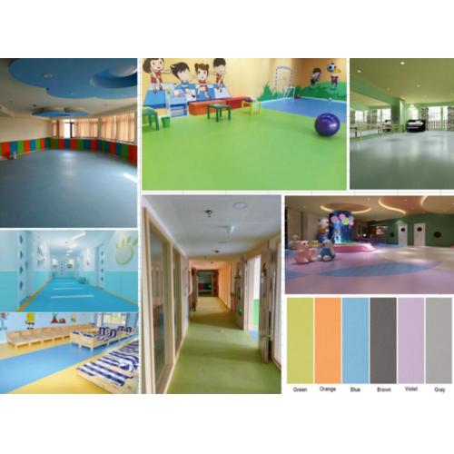 Pavimenti in PVC colorato di sicurezza per la camera dei bambini