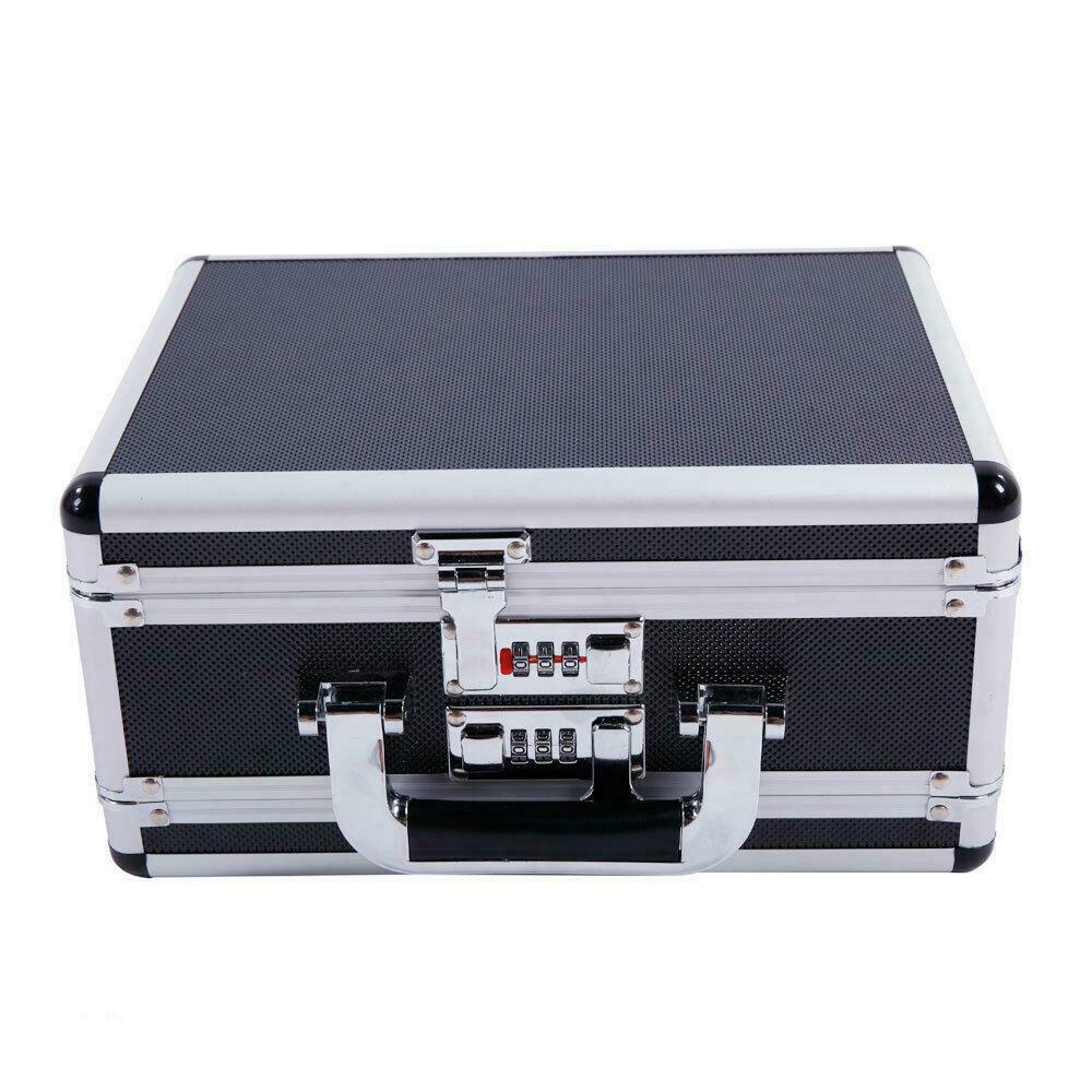 Aluminum Password Lock Pistol Gun Case Hard Storage Carry Case Hand Safe Box