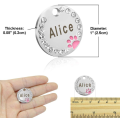 Tags ID pour animaux de compagnie en acier inoxydable