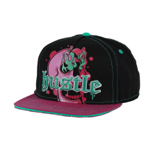 Custom HIP POP Embroidery 6-Panel Cotton Snapback Cap