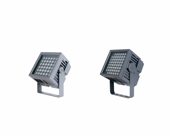 LED flood light with a die-cast aluminum housing