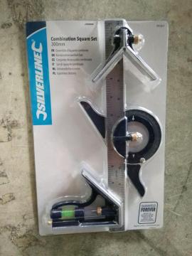 12" 300mm multifuntion combination stainless steel square set for woodworker
