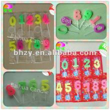2016 Hotest Wholesale Numberal Birthday Candles & Candle Holders