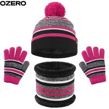 OZERO Gentle Wildlife Watching Polyester Windproof Flexible Leather Patch Kids Beanies - Special Order