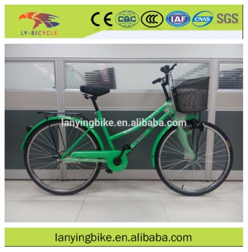 chinese 24 26 cheap city bicycles for ladies/ wholesale export ladies vintage bike with carrer, baske, headlight