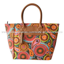 Fashionable Fabric Ladies' Handbag, Available in Different Patten