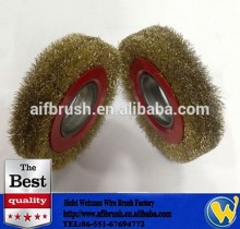 Brass Wire Wheel brush for deburring descaling finishing polishing