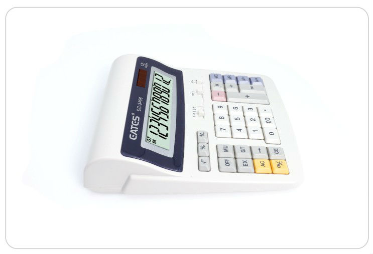 Solar energy Best price office big calculator of computer key DC-3456