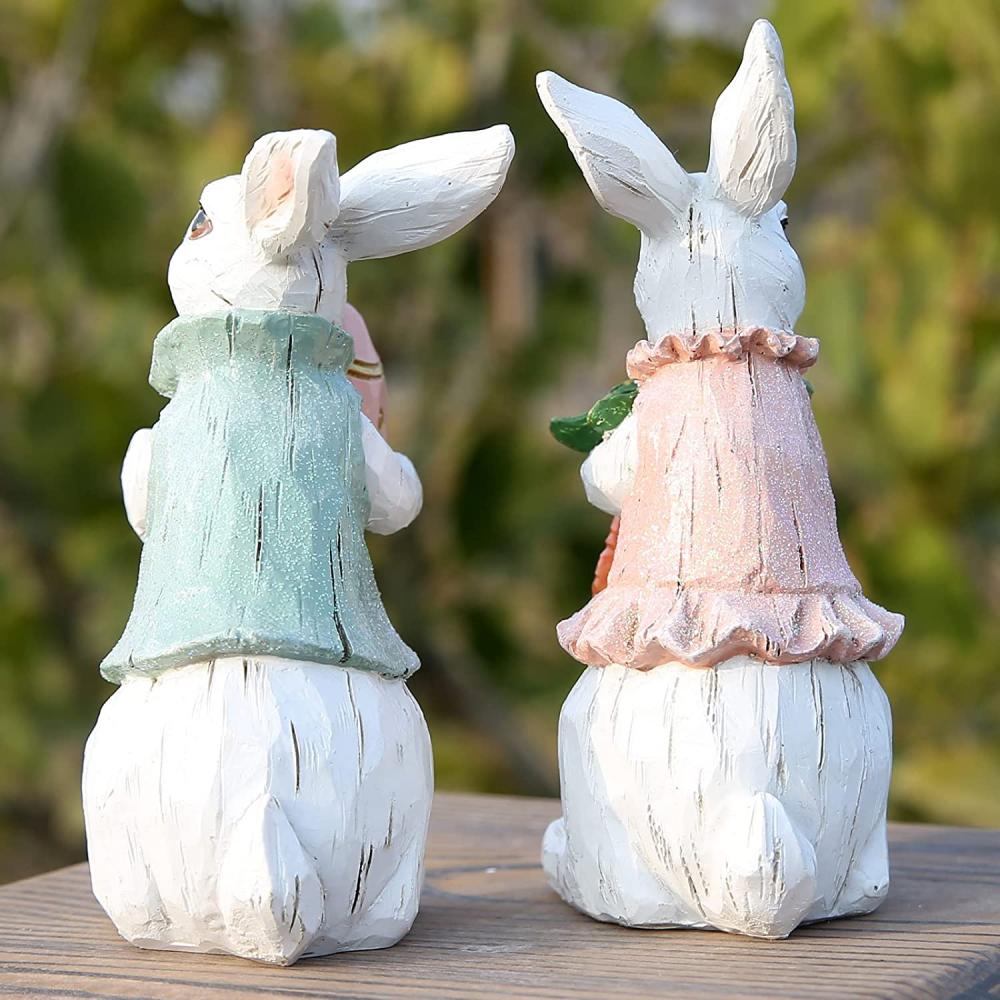 Bunny Figurines (Easter White Rabbit 2pcs)