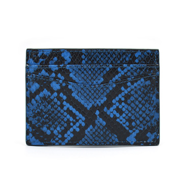 OEM High Quality Python Leather Credit Card Holder