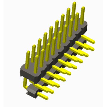 2.54mm 핀 헤더 이중 행 각도 하우징 추가