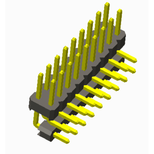 2.54mm 핀 헤더 이중 행 각도 하우징 추가