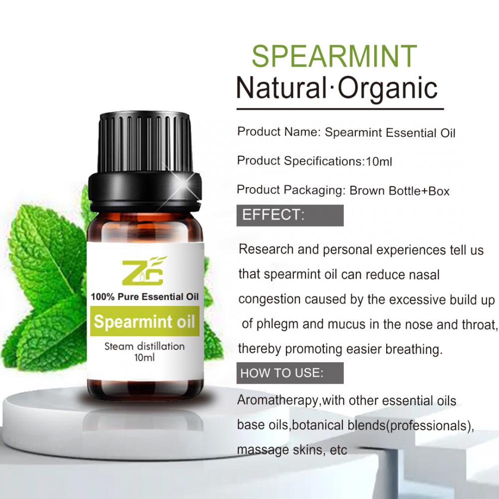 Spearmint mafuta muhimu ya asili ya mafuta