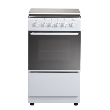 White Color Freestanding Gas Cootop and Oven
