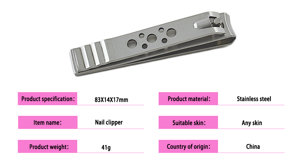 Cortadora de uñas de acero inoxidable Seki Edge Seki Edge Stainless Steel Toenail Clipper
