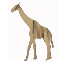 Kids DIY Corrugated Cardboard 3D Paper Puzzles - Handmade Animal Toys