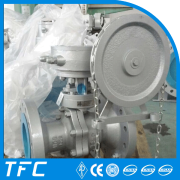 china wheel operated reduced bore floating ball vlave