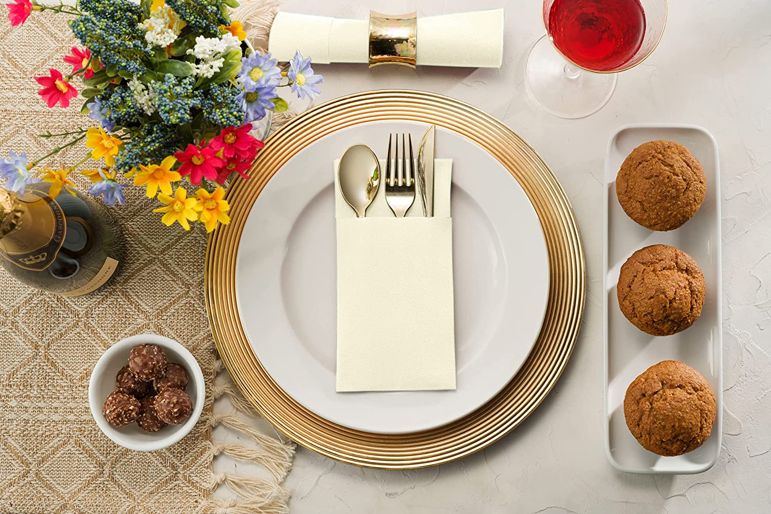 Solid color pocket napkin7