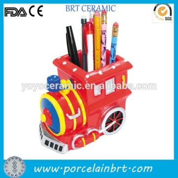 Promotion red train pen holder