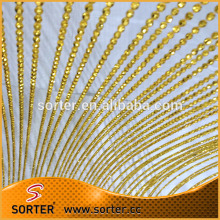 Metallic golden plastic beaded chain stage backdrops