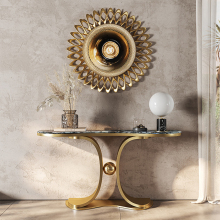 Light luxury sintered stone console table