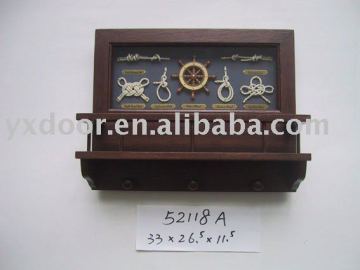 nautical decorative Wooden letter rack, wood letter holder, letter cabinet