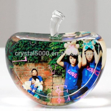 Fashion crystal apple photo crystal machine