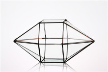 Home Geometric Glass Terrarium Flowers Decoration