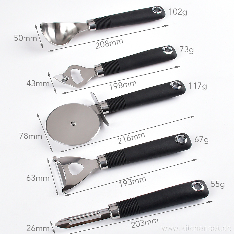 Kitchen gadgets set stainless steel cooking dining utensils