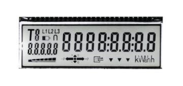 HTN 7 Segment Monochrome Small Size LCD Display