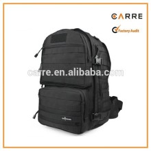 high end waterproof plain black tactical backpack
