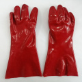 Κόκκινα γάντια επικαλυμμένα με PVC Ασφάλεια εργασίας 14 ίντσες