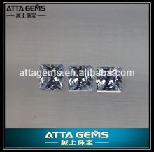 cheap princess cut white zirconia gems stone piece