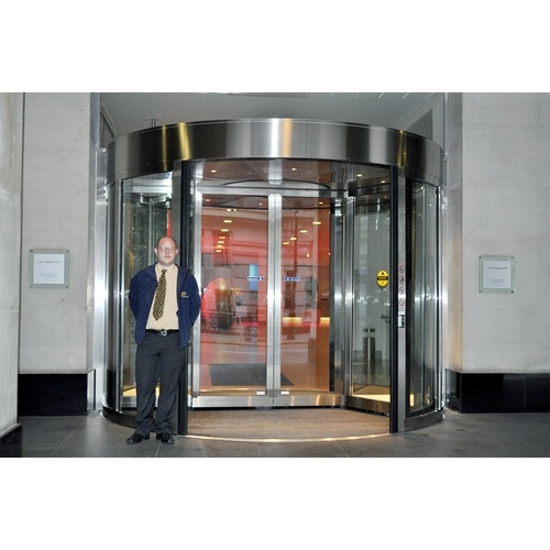 Two-wing Automatic Revolving Doors with Three Functions